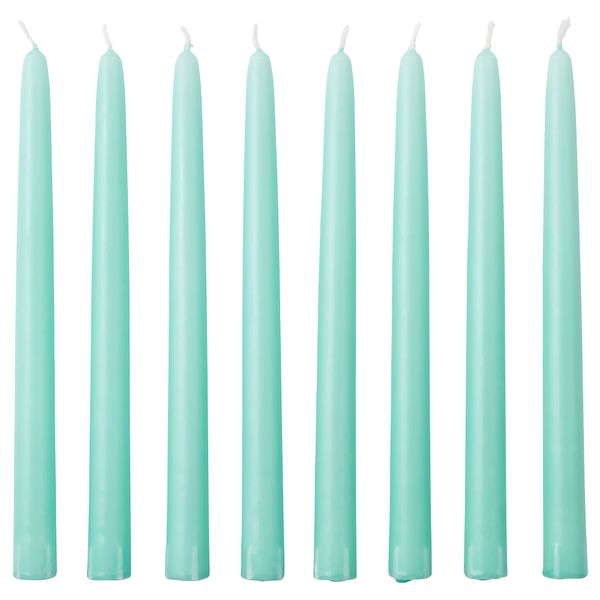 Неароматическая свеча КЛОКХЕТ, светло-зеленый (25 см) - фото 1