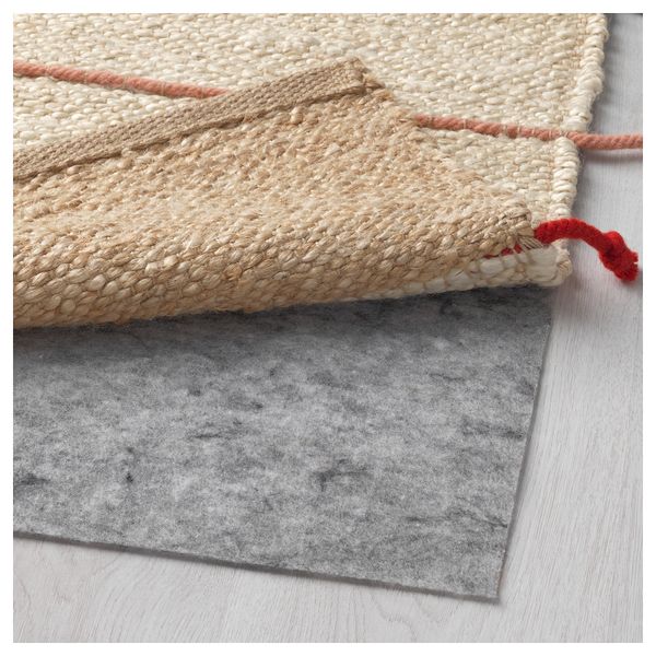 Ковер, безворсовый ТИЛЬСТ, ручная работа неокрашенный, разноцветный (70x160 см) - фото 3