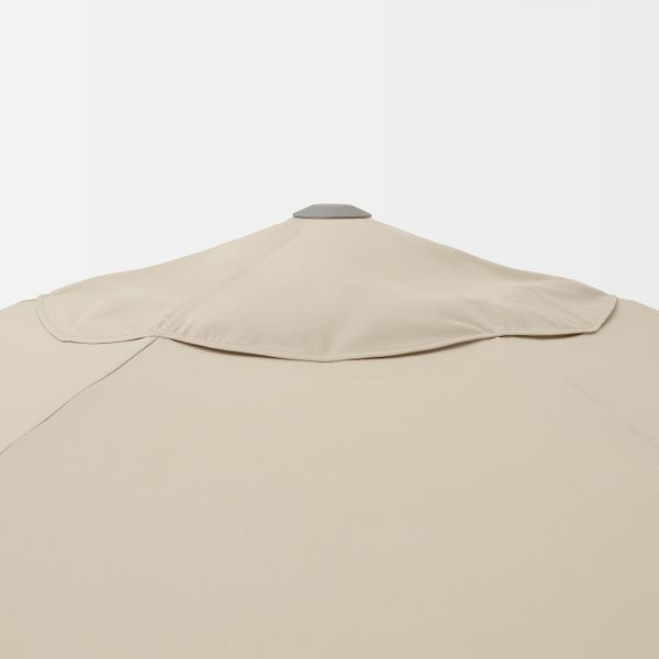 Зонт от солнца с опорой, серый бежевый/Гритэ темно-серый 300 см IKEA KUGGÖ КУГГЁ / VÅRHOLMEN ВОРХОЛЬМЕН 693.247.09 - фото 3