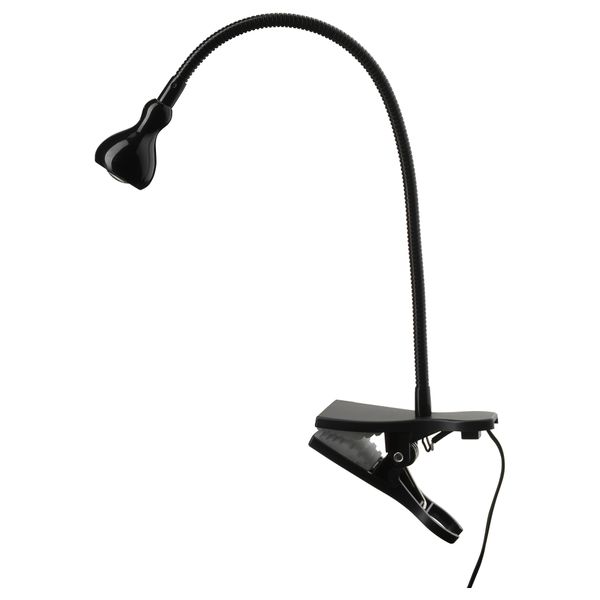 Софит настенный, с зажимом, светодиодная ЯНШО, черный - фото 1