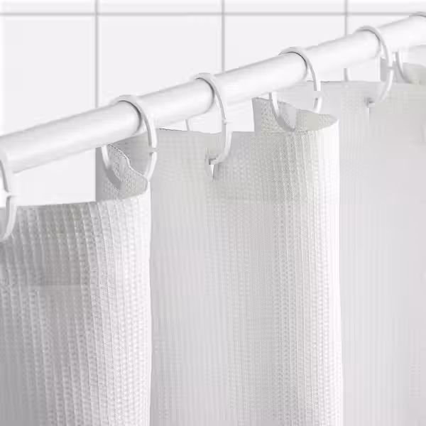 BORSTALOE БОРСТАЛОЭ Штора для ванной - белый 180x200 см - фото 4