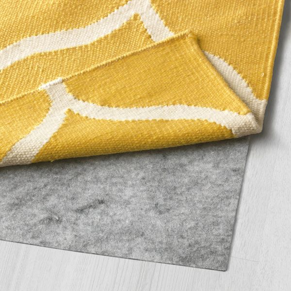Ковер безворсовый, ручная работа/сетчатый орнамент желтый 170x240 см IKEA STOCKHOLM СТОКГОЛЬМ 103.709.63 - схема-чертеж с размерами