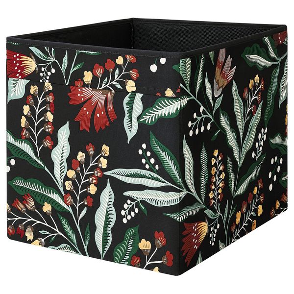 Коробка, 33x38x33 см, черный, разноцветный IKEA DRÖNA ДРЁНА 705.272.49 - фото 1