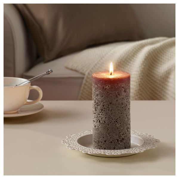 Неароматическая свеча формовая БЬЮДАНДЕ, коричневый (14 см) - схема-чертеж с размерами