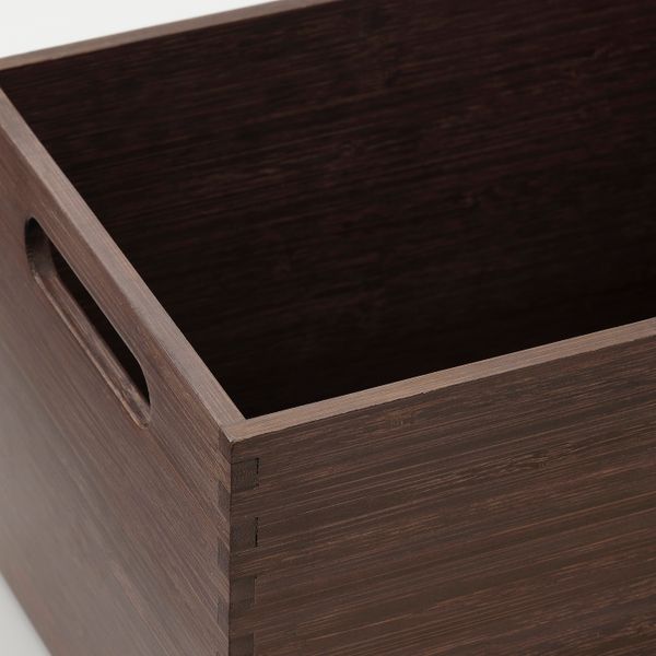 Контейнер, коричневый 17x26x15 см IKEA NÄBBIG НЭББИГ 704.984.97 - фото 2