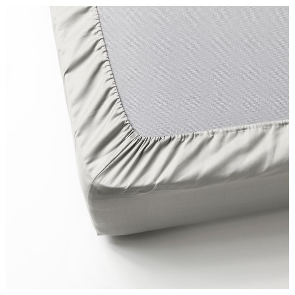 Простыня натяжная НАТТЭСМИН, светло-серый - фото 3