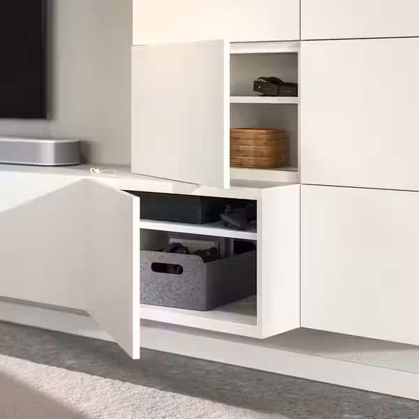 BESTÅ Комбинация для хранения - белый Lappviken/белый 300x42x114 см - фото 3