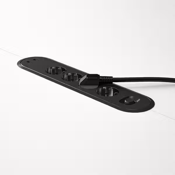 MITTZON МИТТЗОН Конференц-стол - круглой формы белый/чёрный 120x75 см - фото 5