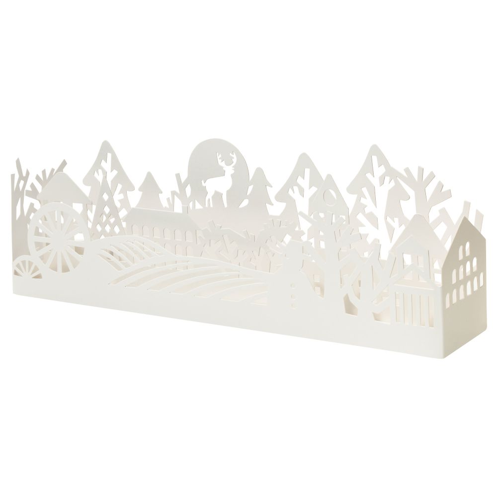 Декоративная подсветка, светодиодная СТРОЛА, деревня белый - схема-чертеж с размерами