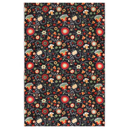 Ткань РОЗЕНРИПС, черный, разноцветный (150 см)