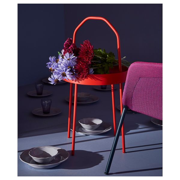 Придиванный столик, красный 38 см IKEA BURVIK БУРВИК 503.555.26 - фото 7