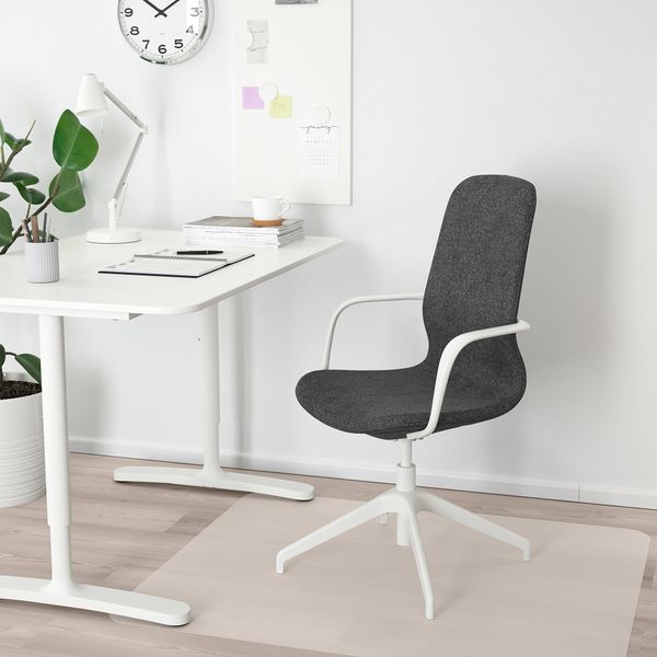 Рабочий стул с подлокотниками IKEA LÅNGFHATTEFJÄLL ХАТТЕФЬЕЛЛЬ ЛОНГФЬЕЛЛЬ 492.526.28 - фото 3
