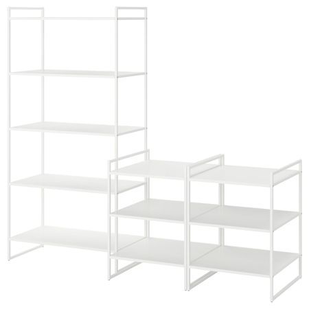 Открытая комбинация для хранения, белый 182x51x160 см IKEA JONAXEL ЙОНАКСЕЛЬ 292.972.89