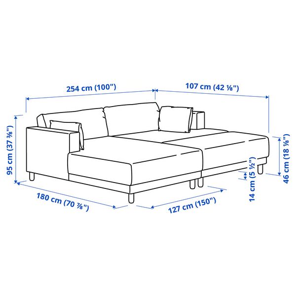 IKEA, дополнительный ракурс - схема-чертеж с размерами