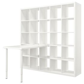 KALLAX / LINNMON Стол, комбинация - белый 182x139x182 см