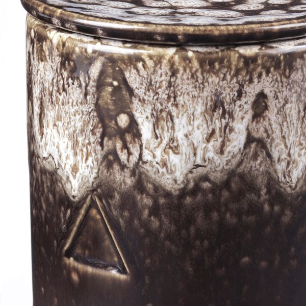 Ароматическая свеча в банке, Береза и можжевельник/коричневый бежевый 10 см IKEA ОСИНЛИГ 504.610.70 - схема-чертеж с размерами