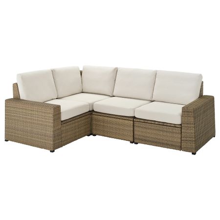 Модульный Угловой 3-местный диван, садовый IKEA SOLLERÖN СОЛЛЕРОН 492.526.09