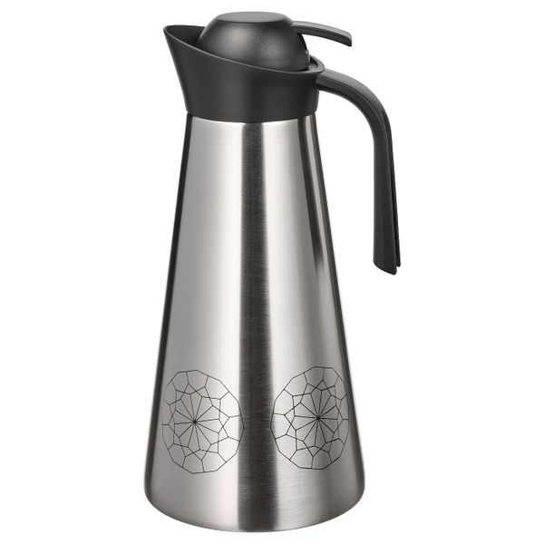 Термос, серебристый 1.5 л IKEA HEMBJUDEN ХЕМБЬЮДЕН 305.120.80 - фото 1