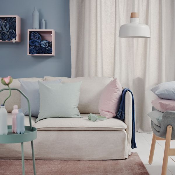 Чехол на подушку, 50x50 см, светло-зеленый IKEA STRANDMALÖRT 805.340.32 - фото 6