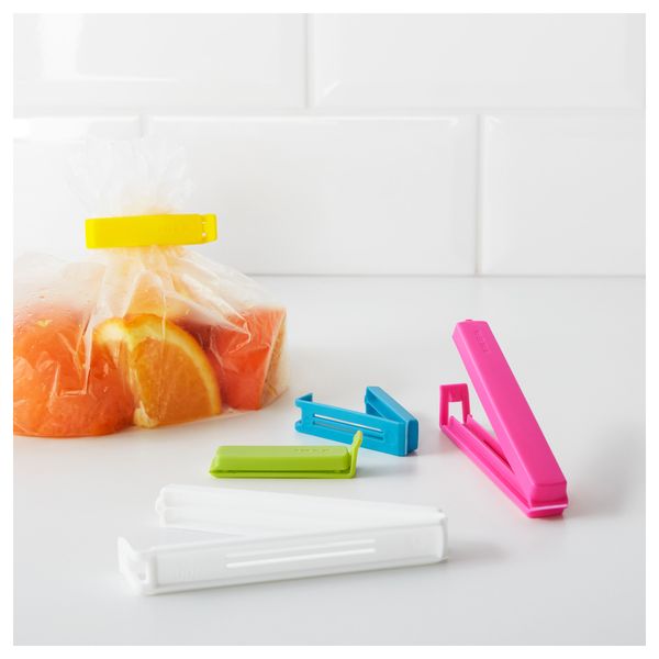 Зажим для пакетов, 30 штук БЕВАРА, разные цвета, различные размеры - фото 2