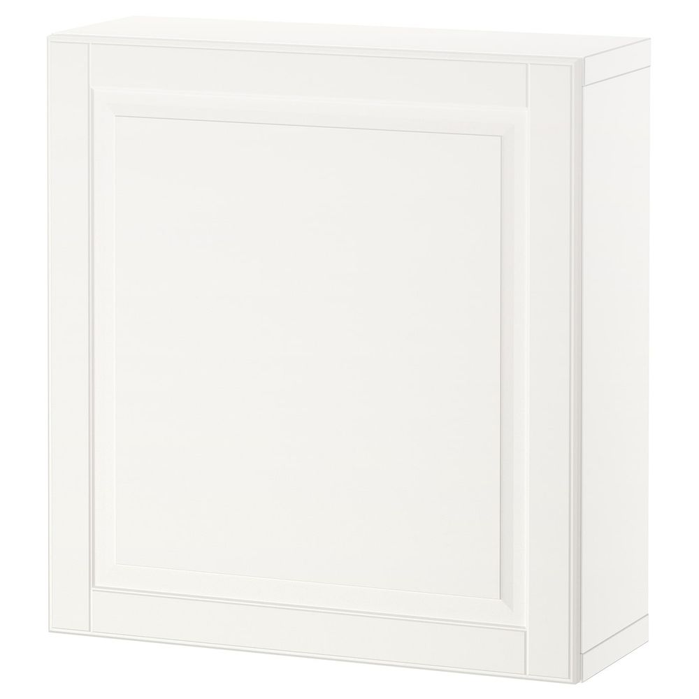 Стеллаж с дверью, белый/Смевикен белый 60x22x64 см IKEA BESTÅ БЕСТО 694.416.09 - фото 1