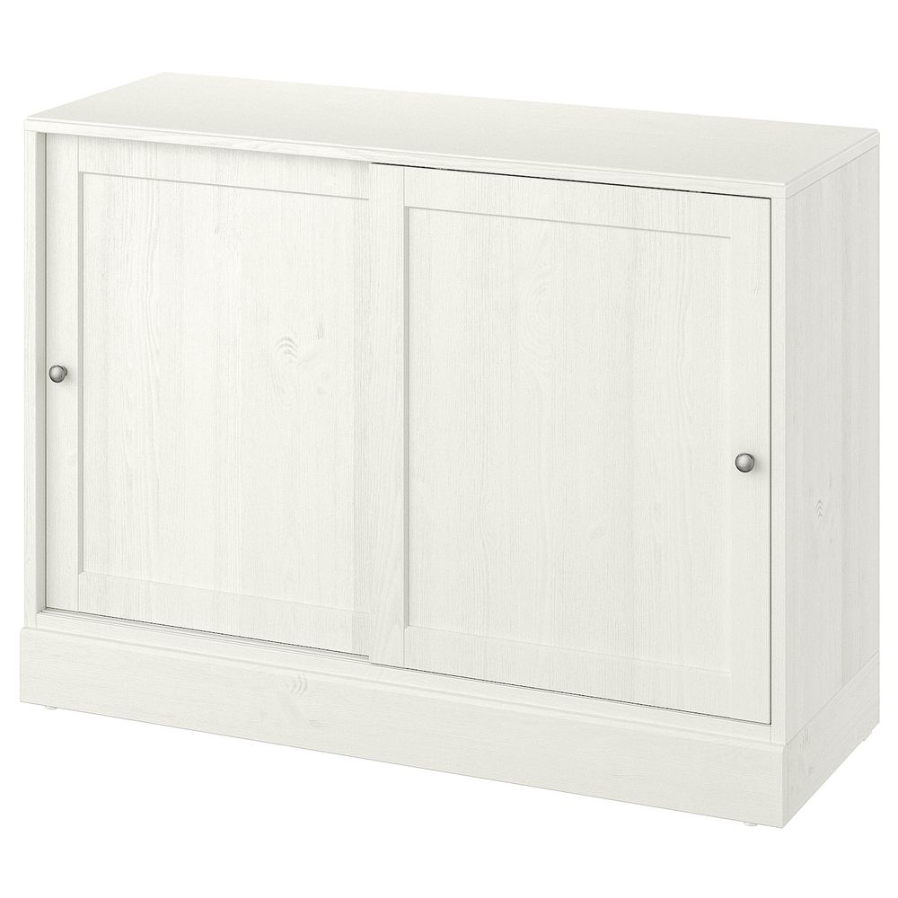 Шкаф с цоколем, белый 121x47x89 см IKEA HAVSTA ХАВСТА 303.886.22 - фото 1