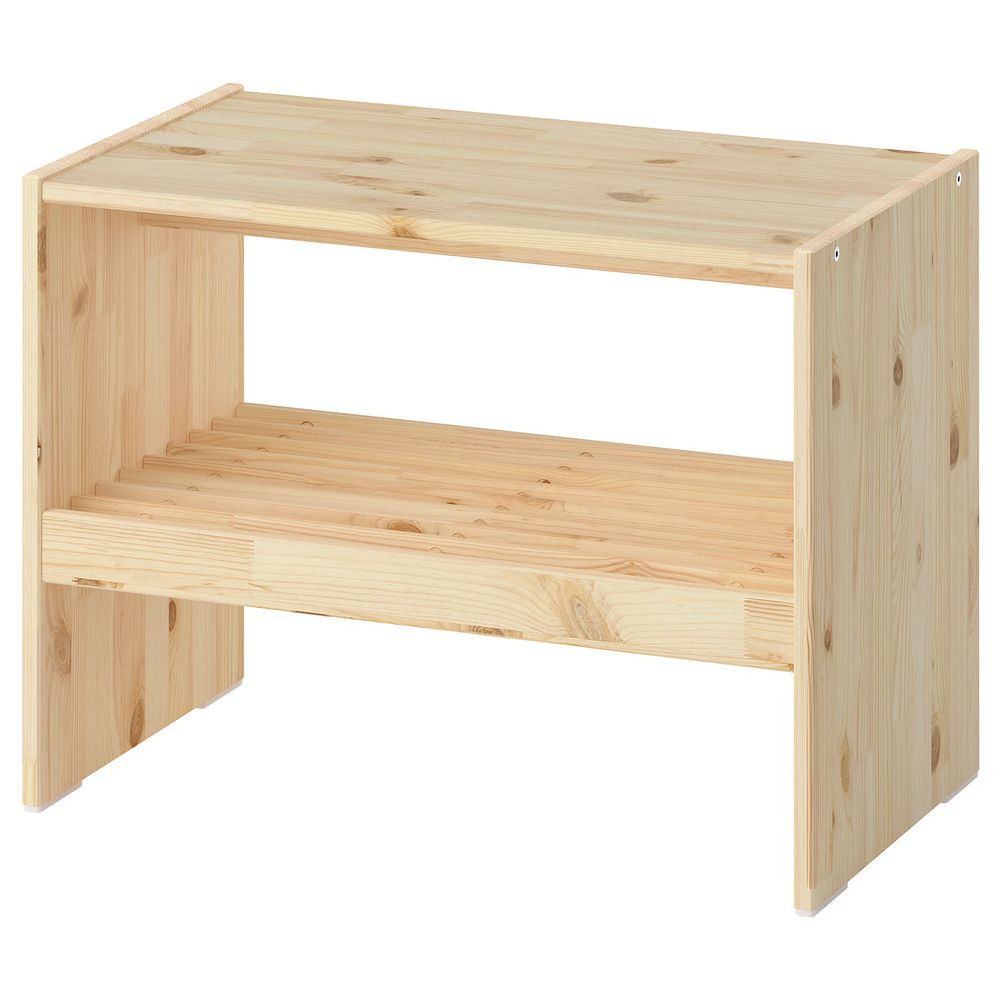RAGGBERG Скамья с полкой для обуви - сосна 60x35x45 см - фото 1