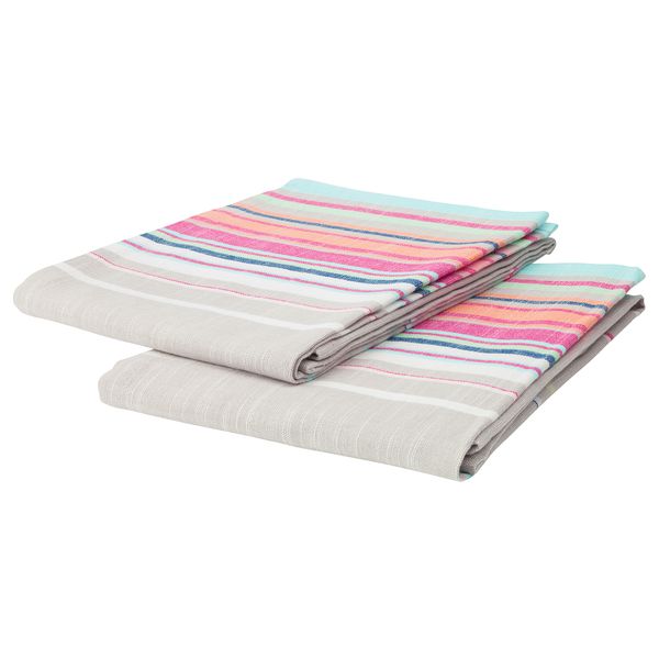 Полотенце кухонное СОММАР 2018, бежевый в полоску (50x70 см) - схема-чертеж с размерами