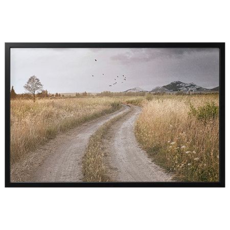 Картина с рамой, Извилистая проселочная дорога, черный, 118x78 см IKEA BJÖRKSTA БЬЁРКСТА 594.167.85