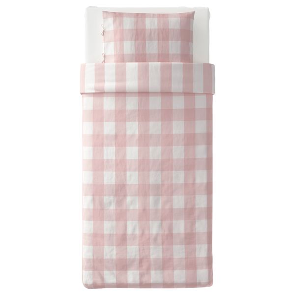 Пододеяльник и 1 наволочка ЭММИ РУТА, светло-розовый, белый - схема-чертеж с размерами