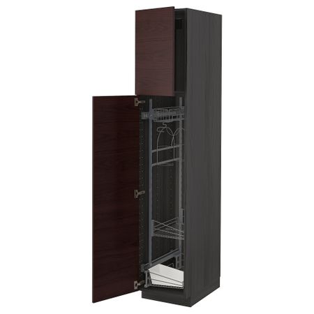 Высокий шкаф с отделением для аксессуаров для уборки IKEA METOD МЕТОД 494.650.88