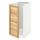 Напольный шкаф для мойки, мусорных конт, белый/Торхэмн ясень 40x60 см IKEA METOD МЕТОД 792.259.97
