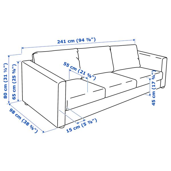 IKEA, дополнительный ракурс - схема-чертеж с размерами