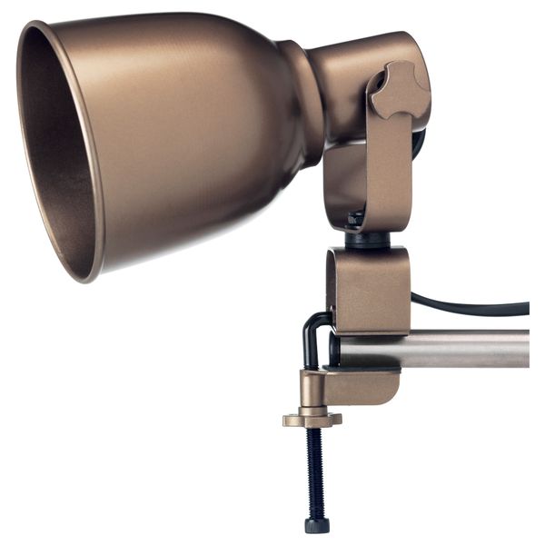 Настенный софит, лампа с зажимом ХЕКТАР, бронзовый цвет - фото 1