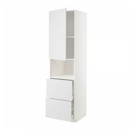 METOD / MAXIMERA Высокий шкаф д/СВЧ/дверца/2ящика