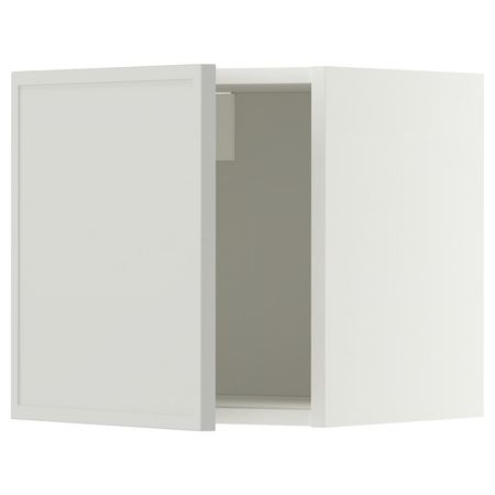 METOD Навесной шкаф - белый/Aspudden светло-серый 40x40 см