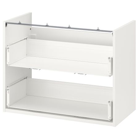 Напольный шкаф для раковины,2 ящика, 80x40x60 см, белый IKEA BEGIVENHET БЕГИВЕНХЕТ 804.405.14