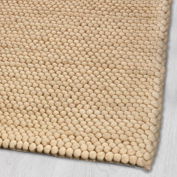 Ковер, ручная работа/белый с оттенком 80x150 см IKEA IBSKER ИБСКЕР 704.357.49 - фото 2