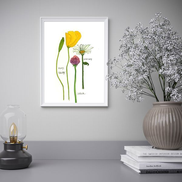 Постер, Цветы II, 30x40 см IKEA DRÖMBILD ДРЁМБИЛЬД 504.361.13 - фото 3