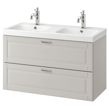 Шкаф для раковины с 2 ящиками, 103x49x64 cm IKEA ODENSVIK ОДЕНСВИК, GODMORGON ГОДМОРГОН 992.932.59