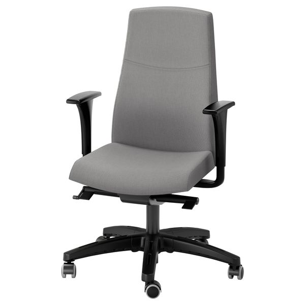 Вращающееся легкое кресло ВОЛЬМАР, серый - фото 1