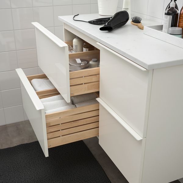 Шкаф для раковины с 4 ящик, 102x49x60 cm IKEA TOLKEN ТОЛКЕН, GODMORGON ГОДМОРГОН 692.953.25 - фото 4