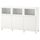 Комбинация для хранения с дверцами, белый Лаксвикен/Глассвик белый прозрачное стекло 180x42x112 см IKEA BESTÅ БЕСТО 294.357.47