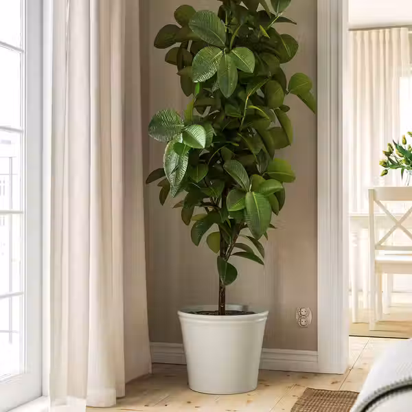 KÖRSBÄRSBJÖRK КЁРСБЭРСБЬЁРК Кашпо - светлый серо-бежевый 32 см - фото 2