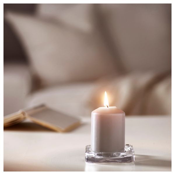 Неароматическая свеча формовая ДАГЛИГЕН, серый (10 см) - схема-чертеж с размерами