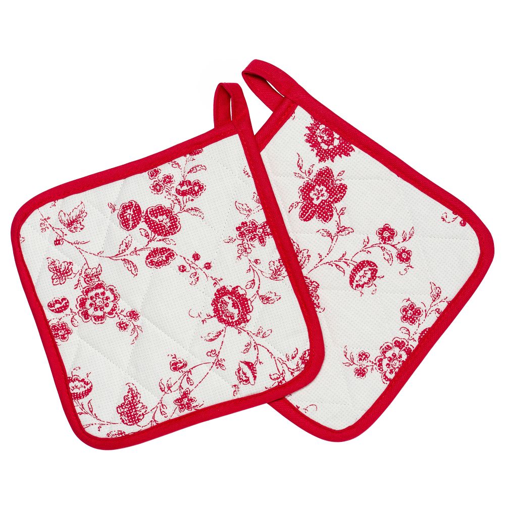 Прихватка ИНБЬЮДАНДЕ, красный (20x20 см) - схема-чертеж с размерами