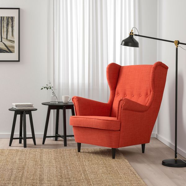 Кресло с подголовником, Шифтебу темно-оранжевый IKEA STRANDMON СТРАНДМОН 805.271.97 - фото 2