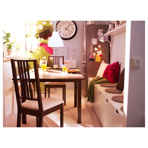 Стул БЁРЬЕ, коричневый, Кунгсвик песочный - фото 4