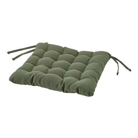 VIPPÄRT Подушка на стул - зеленый 38x38x6.5 см