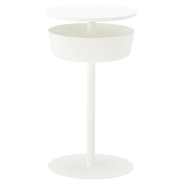 Столик прикроватный, белый 42x74 см IKEA LIERSKOGEN ЛИЕРСКОГЕН 403.507.51 - фото 1